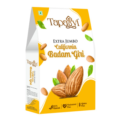 TAPASVI Premium California EXTRA JUMBO Almonds 500g - 100% Natural Badam |