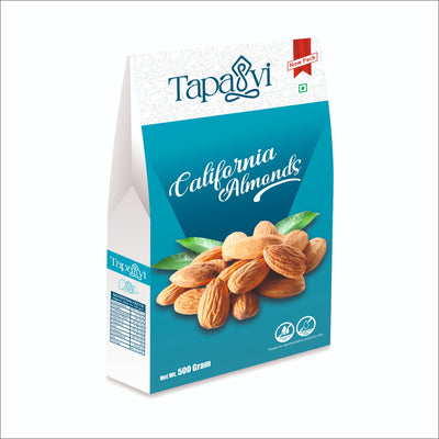 TAPASVI Premium California Almonds 500g - 100% Natural Badam | MERTA TRADERS