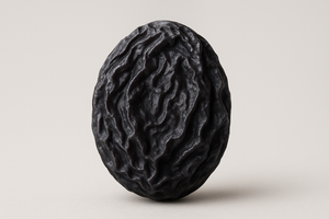 Single 3D Black Raisin Image